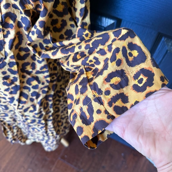 Woodstock Laundry WOMENS SLEEPSHIRT - LEOPARD SKIN ON ORANGE XL - Picture 7 of 11